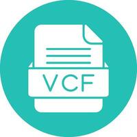 VCF File Format Vector Icon