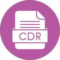 CDR File Format Vector Icon