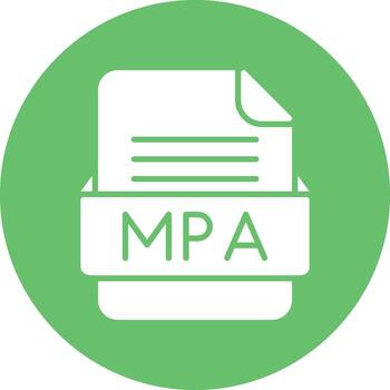 MPA File Format Vector Icon