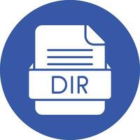 DIR File Format Vector Icon