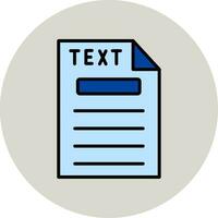 Text Vector Icon