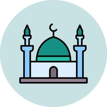 icono de vector de mezquita