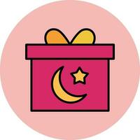 icono de vector de caja de regalo