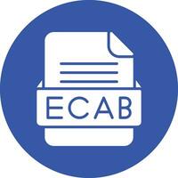 ECAB File Format Vector Icon