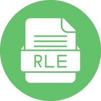 RLE File Format Vector Icon