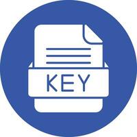 KEY File Format Vector Icon