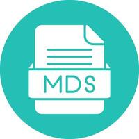 MDS File Format Vector Icon