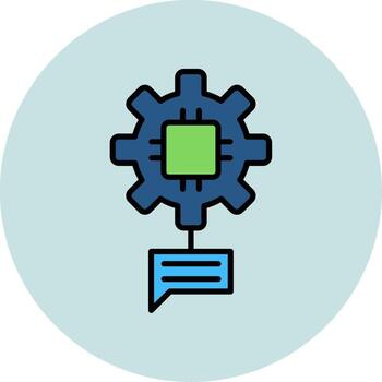 natural idioma Procesando vector icono