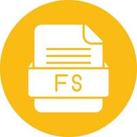 FS File Format Vector Icon