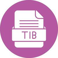 tib archivo formato vector icono