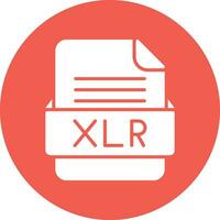 XLR File Format Vector Icon