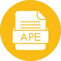 APE File Format Vector Icon