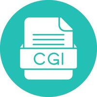 CGI File Format Vector Icon