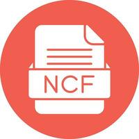 ncf archivo formato vector icono