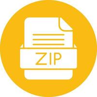 ZIP File Format Vector Icon