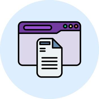icono de vector de documento