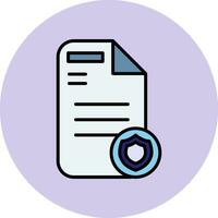 icono de vector de documento