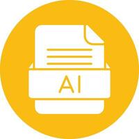 ai archivo formato vector icono