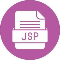 JSP File Format Vector Icon