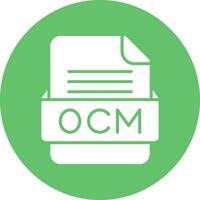 OCM File Format Vector Icon