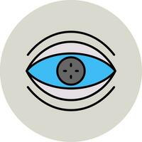 Bionic Contact Lens Vector Icon