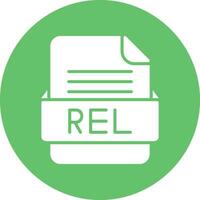 REL File Format Vector Icon