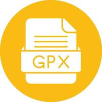 GPX File Format Vector Icon