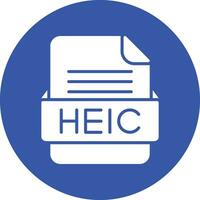 HEIC File Format Vector Icon