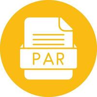 PAR File Format Vector Icon