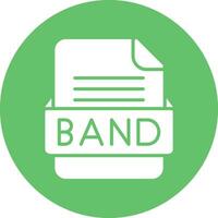 BAND File Format Vector Icon