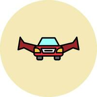 Flying Car Vector Icon