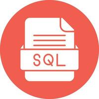 SQL File Format Vector Icon