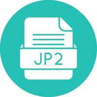 Jp2 File Format Vector Icon