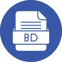 BD File Format Vector Icon