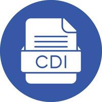 CDI File Format Vector Icon