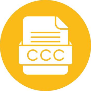 CCC File Format Vector Icon