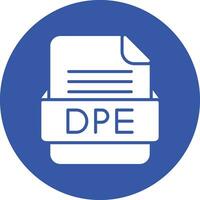 DPE File Format Vector Icon