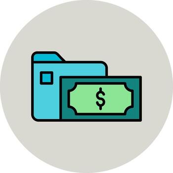 icono de vector de carpeta