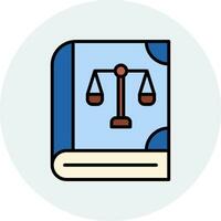 Law Book Vector Icon