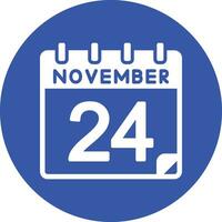 24 November Vector Icon