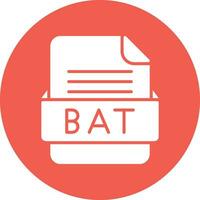 BAT File Format Vector Icon