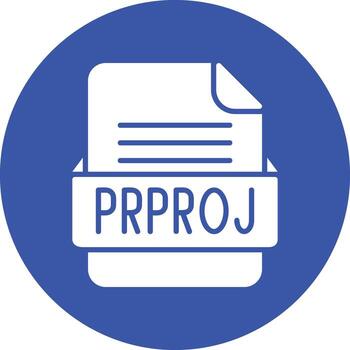 PRPROJ File Format Vector Icon