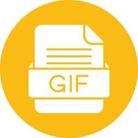 GIF File Format Vector Icon