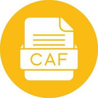 CAF File Format Vector Icon