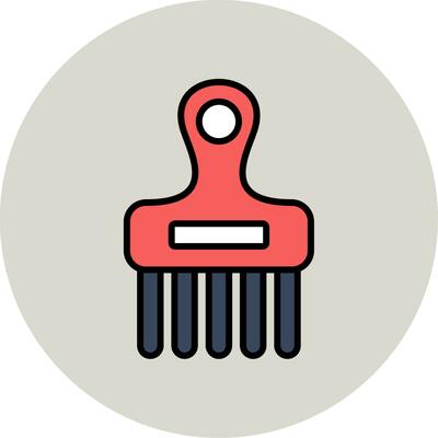 Afro Comb Vector Icon