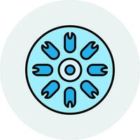 Centric Diatom Vector Icon