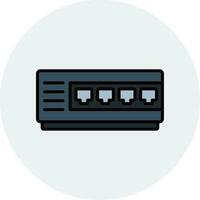 Network Hub Vector Icon