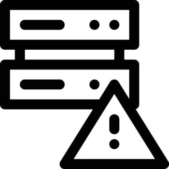 Database Alert Vector Icon
