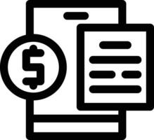 Online Invoice Vector Icon