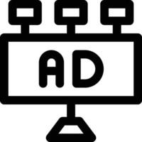 Billboard Vector Icon